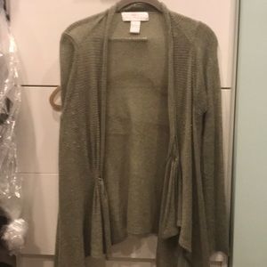 Cashmere green cardigan